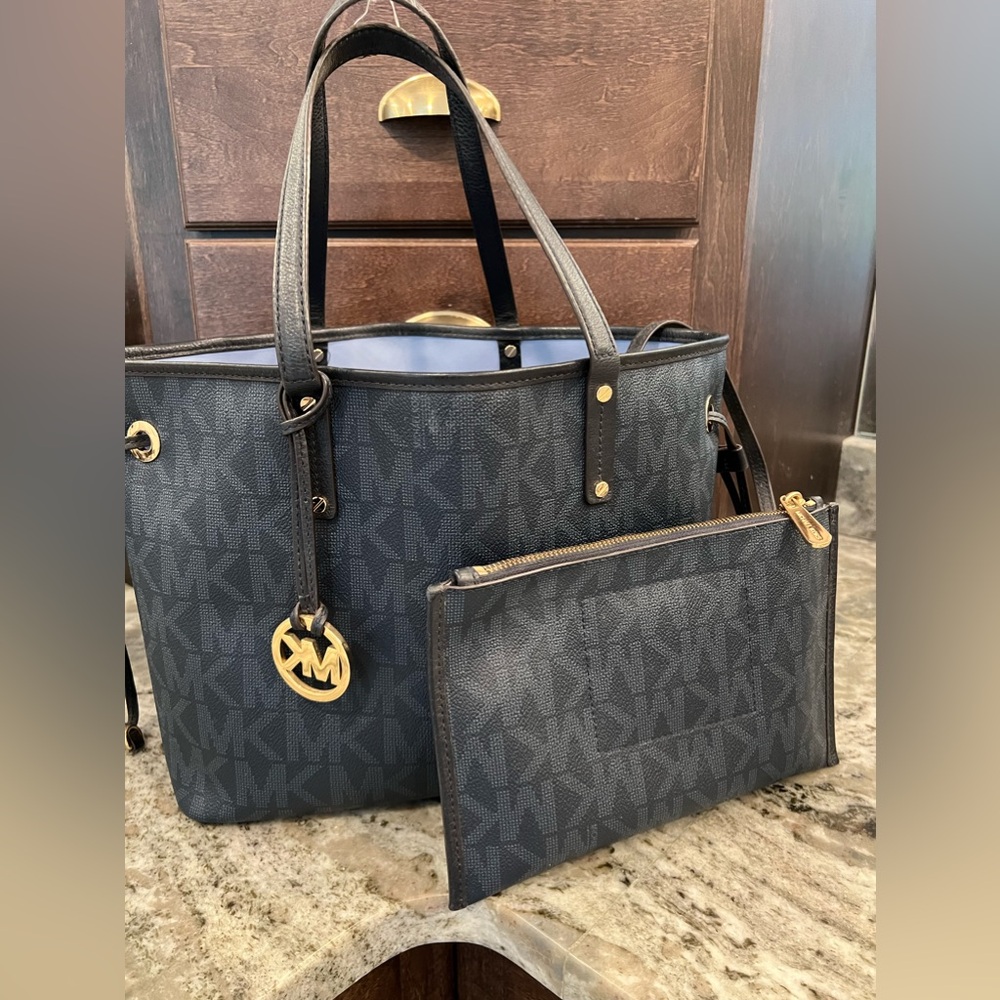 MICHAEL KORS Navy Tote Bag Womens